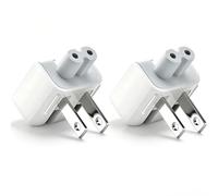AmiCera 2 adattatori CA da viaggio, convertitore US Duck Head, adattatore CA, spina USA, spina di ricambio per iPod, MacBook, connettore di ricambio