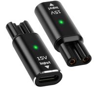 AmiCera 2 adattatori USB-C da 15 V HQ8505 di tipo C per caricabatterie per rasoio Philips, adattatore di ricarica USB-C per Norelco Series 3000 5000 7000 9000, OneBlade QP6520 QP6530 QP6510