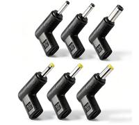 AmiCera 6 adattatori da USB C a DC, 90 gradi, tipo C femmina a spina cava DC, DC 19,5 V, convertitore per router, laptop, caricabatterie mobile