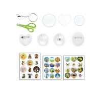 Amichevole Spilla Pin Maker Craft Kit 3in1 Stampa Manuale Distintivi Creatore Creatore Giocattolo Attività per il Progetto Del Partito Badge Press Machine