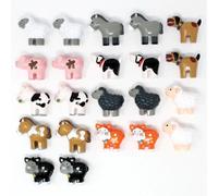 Amici Animali della Fattoria - Set 22 Giocattoli Educativi in Plastica Sicura