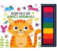 Amici animali. Disegno con le dita. Ediz. illustrata. Con 7 spugnette di inchiostro