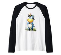 Amici animali divertenti e magici Maglia con Maniche Raglan