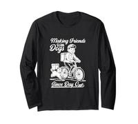 Amici con Cani Consegna Autista Corriere Lavoro Posta Carrier Maglia a Manica