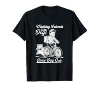 Amici con Cani Consegna Autista Corriere Lavoro Posta Carrier Maglietta