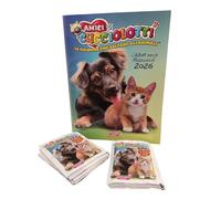 Amici cucciolotti 2026 Album-classico vuoto +23 bustine senza scatola.PIZZARDI EDITORE.