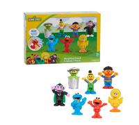 Amici del quartiere di Sesame Street, statuine posabili da 7 pezzi, giocattol...