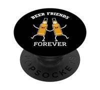 Amici divertenti della birra per sempre, Amante della birra, BFF Bere partner PopSockets PopGrip Adesivo