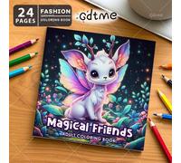 Amici magici: Libro da colorare per bambini, 24 pagine con disegni audaci e belli, sognanti e carini, rilassanti, regalo di Natale, regalo di Capodanno, regalo di compleanno, regalo per feste, regalo