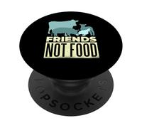 AMICI NON CIBO Vegetariano Vegano Meme Mangia Piante PopSockets PopGrip Adesivo