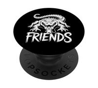Amici per la vita - Alligatore e topo Amicizia PopSockets PopGrip Adesivo