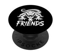 Amici per la vita - Alligatore e topo Amicizia PopSockets PopGrip Adesivo