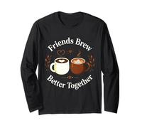 Amici Si Preparano Meglio Insieme Design caffè Maglia a Manica