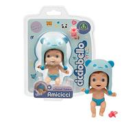 Amicicci Cicciobello Animal Cuties Bear Boy, Mini Personaggio con cappellino da animaletto e la codina sul pannolino, per Bambine dai 3 Anni, CC038200, Giochi Preziosi