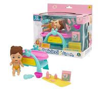 Amicicci Nursery Time Pipì, Playset con Bambolina Piccola Ciccioheidi, Giochi Bambini 3 Anni, con Funzione Pipì e Accessori per il Cambio Pannolino, Inclusi 2 Pannolini, 1 Biberon, 1 Asciugamano