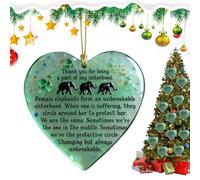 Amicizia a forma di cuore - Decorazione Confraternita di elefante acrilico 10x8 cm, regalo di souvenir sentimentale, decorazione per la casa, simbolo di memoria elegante | Pre