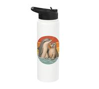 Amicizia animale tra delfini e foca migliori amici Stainless Steel Insulated Water Bottle