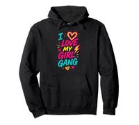Amicizia Cuore I Love My Girl Gang Cute Womens Squad Love Felpa con Cappuccio