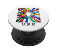 amicizia, inclusione, e, rispetto, design PopSockets PopGrip Adesivo