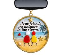 'amicizia per donne e amiche, ciondolo decorativo in 2D come | Ricordo | Natale dell'amicizia, per donne, compleanno, albero di Natale, femminile, sorella, porta, famiglia, sorelle, maiale