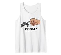 Amico con Un Pugno Ragno Che Salta Urto Aracnide Umorismo Canotta