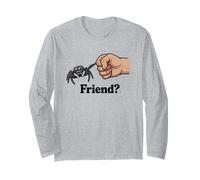 Amico con Un Pugno Ragno Che Salta Urto Aracnide Umorismo Maglia a Manica