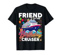 Amico del Compleanno Cruiser Crociera Vacation Party Maglietta
