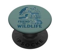Amico della fauna selvatica Conservazione della natura Amante degli animali Eco PopSockets PopGrip Adesivo