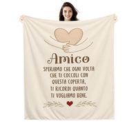 Amico Speriamo che ogni volta che ti coccoli con questa coperta ti ricordi quanto ti vogliamo bene Coperte per Amici Uomini Ragazzi Regalo per Amici Compleanno Regalo di Natale Regalo di Amicizia