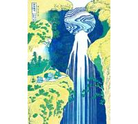 Amida Falls in the Far Reaches of the Kisokaido - Katsushika Hokusai - Notebook: 120 Lined Pages 6" x 9" Journal Diary Notepad