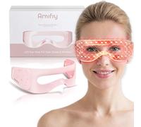 Amifiy Maschera per terapia della luce rossa - terapia della luce rossa per occhi con 3 minuti, 4 lunghezze d'onda, mira a rughe, linee sottili, occhiaie e borse per gli occhi, donne e uomini, per