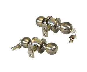 Amig 12554 Knob 610 Brass Leather Entry