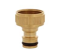 Amig - Adattatore Per Rubinetto Del Tubo 3/4" - Connessione Veloce E Facile Per Tubi Acqua - Resistente Alla Corrosione E Alle Intemperie - Ottone - Opaco