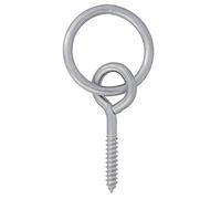 Amig - Anello con Gancio a Vite | Anello Ø7 x 50 mm, Gancio Ø6,8 x 55 mm | Ancoraggio per Montaggio a Parete o Soffitto | Punta del Bullone | Per Appendere e Sostenere Oggetti Leggeri