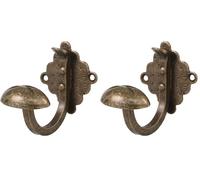 Amig - Appendiabiti da parete decorativo Mod.103-70 x 70 x 85 mm - Perfetto per appendere cappotti, vestiti e accessori - Tipo gancio - Stile forgiato - Acciaio rifinito in colore pelle