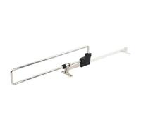 Amig - Appendiabiti estraibile - 350 mm - Acciaio resistente - Porta grucce estraibile per abiti - Ideale per armadi e cabine armadio - Design compatto e funzionale - Colore argento