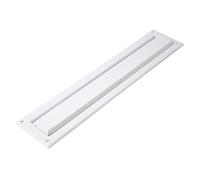Amig Cassetta delle lettere, per pareti o porte interne ed esterne, Porta lettere in acciaio inox, 342 x 73 mm, Bocca 246 x 48 mm, Bianco