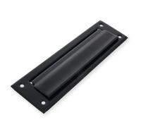 Amig - Cassetta Delle Lettere | Per Pareti o Porte Interne ed Esterne | Raccoglitore di Lettere In Acciaio | Misure 254 X 73 Cm | Misure Bocca 198 X 48 Mm | Nero