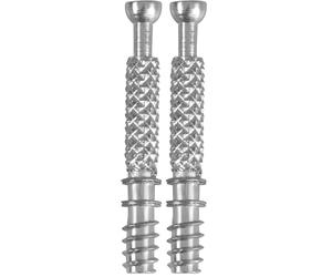 Amig - Bullone per eccentrico | Metallico | Con filettatura M6 | Ø 6 x 41 x 34 x 8 mm | 10 unità | Per Assemblaggio di schede con attacco eccentrico Modello 35 Ø 15 mm | Acciaio argentato