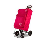 Amig - Carrello Spesa a 4 ruote | Tasca esterna per surgelati | Facile movimentazione | Carico massimo 15 Kg | Capacità 48 litri | Misure: 22 x 40 x 106 cm | Colore: Rosso