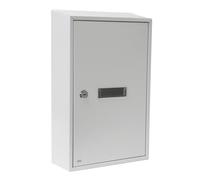 Amig - Cassetta postale - Cassetta lettere interna - Compatta e funzionale - 40 x 25 x 10 cm - Acciaio - Bianco