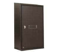 Amig - Cassetta postale - Cassetta postale interna formato A4 - Pratica per raccolta lettere - 40 x 25 x 10 cm - Acciaio - Nero