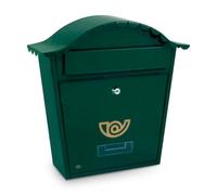 Amig - Cassetta Postale Esterna Classica | Sicura con Serratura e Chiave | Protezione dalla Pioggia | Acciaio DIN A4 | Facile Installazione | Verde, M, Lega di acciaio