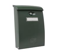 Amig - Cassetta Postale Esterna Modello 7 | Alta Resistenza | Design Moderno | Facile Installazione | Ideale per Abitazioni | Privacy Garantita | Verde | Plastica