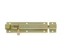 Amig - Catenaccio da Applicare per Porte Mod. 501 - Chiavistello di Sicurezza per Chiusura Orizzontale o Verticale - In Alluminio con Finitura Dorata - Misure: 100 x 40 mm - Viti Incluse