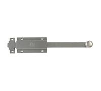 Amig - Catenaccio da Sovrapporre | Chiavistello di Sicurezza Argentato per Installazione Orizzontale o Verticale | In Ottone con Finitura Cromata Opaca | Dimensioni: 150 x 48 mm | Include Viti