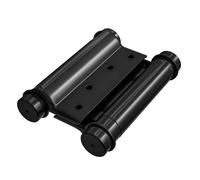 Amig - Cerniera a doppia azione | 100 x 126 mm | Chiusura automatica con regolazione della potenza | Include chiave a brugola | Acciaio nero