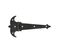 Amig - Cerniera | Due Ali | Nero | Acciaio Punteggiato | Stile: Rustico | Forgia per Porte Battenti Lisce | Entrata e Passaggio Esterni ed Interni, e Armadi | Dimensioni: 150 mm