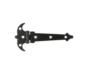 Amig - Cerniera | Due Ali | Nero | Acciaio Punteggiato | Stile: Rustico | Forgia per Porte Battenti Lisce | Entrata e Passaggio Esterni ed Interni, e Armadi | Dimensioni: 90 mm