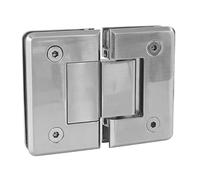 Amig - Cerniera piatta in Zama | 88 x 54 mm | Modello C | Nichel opaco | Indicato per box doccia in vetro | 8-12 mm di spessore | Carico massimo per coppia: 35 kg